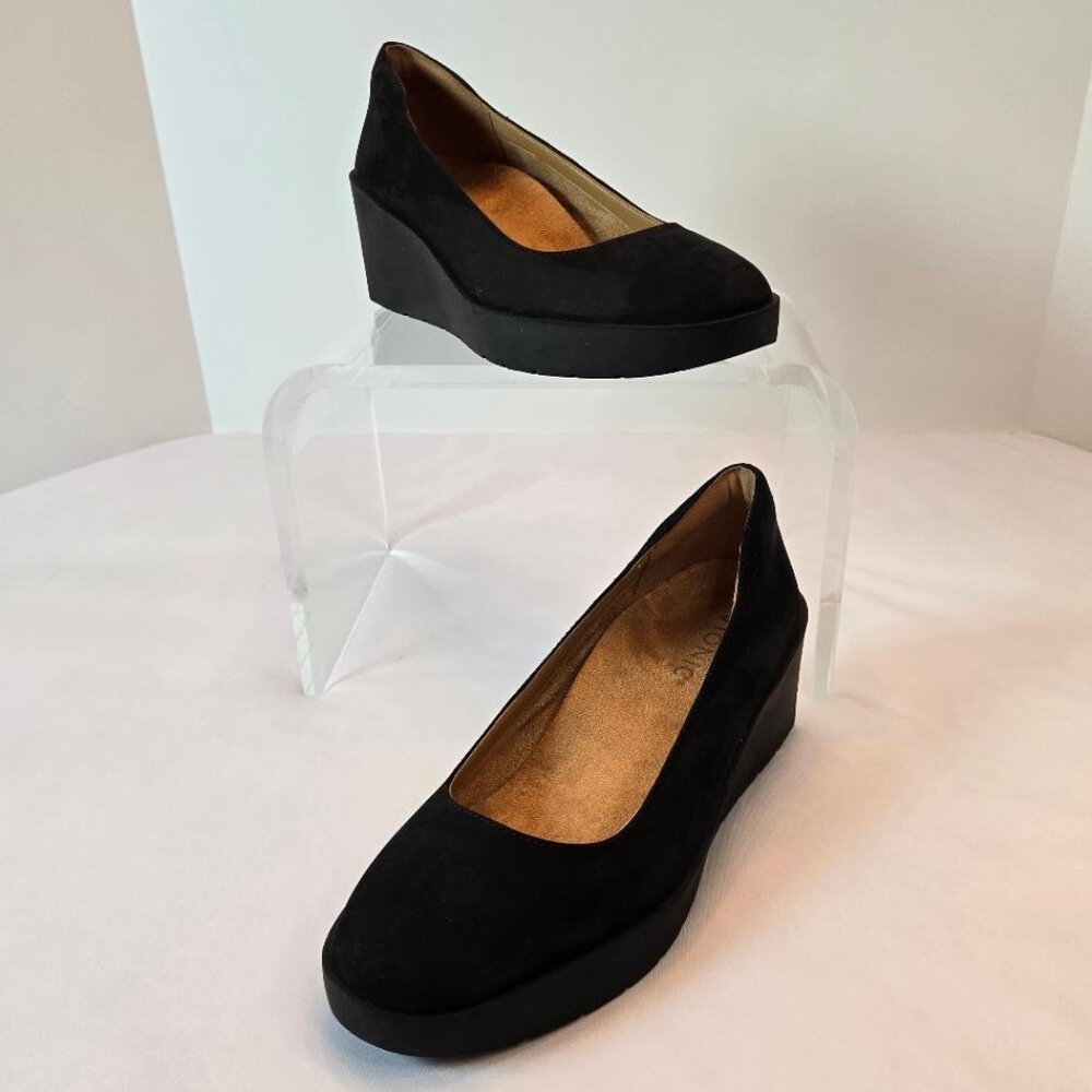 VIONIC Women's Pumps, Wedge Sereno Heels, Comfort Pumps  Sz: 6.5 Black